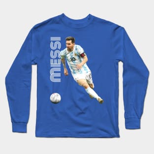 Argentina / Retro Soccer Design Long Sleeve T-Shirt